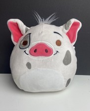 Squishmallows Disney Pua Pig Plush Stuffed Animal White Gray Spots 7  