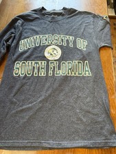 University Of South Florida Bulls Champion Size Small Gray Long Sleeve T-Shirt