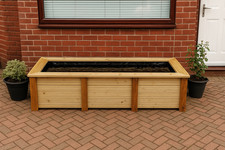 Handmade Large Raised Wooden Garden Pond 215x100x55