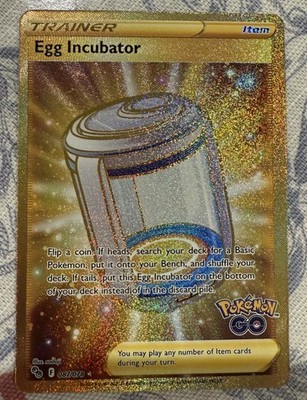 POKEMON TCG Egg Incubator (Secret) 087/078 Pokémon GO Holo