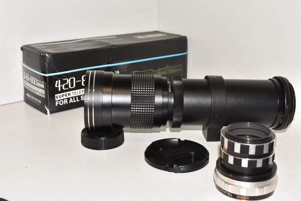 Canon EOS DSLR DIGITAL fit 420 800mm 1600mm 2400mm zoom lens 1000D 2000D 4000D + - Image 2 of 4