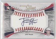 2011 ITG Heroes and Prospects Red Stitch /30 Jake Hager #BTS-JHA Auto 4z4
