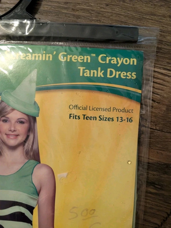 Novo Vestido Craylola Screamin Verde Lápis Fantasia Halloween Adolescente Tam 13-16 - Imagem 3 de 3
