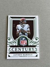 2025 National Treasures, Jayden Daniels, Century Materials, Emerald 5/5
