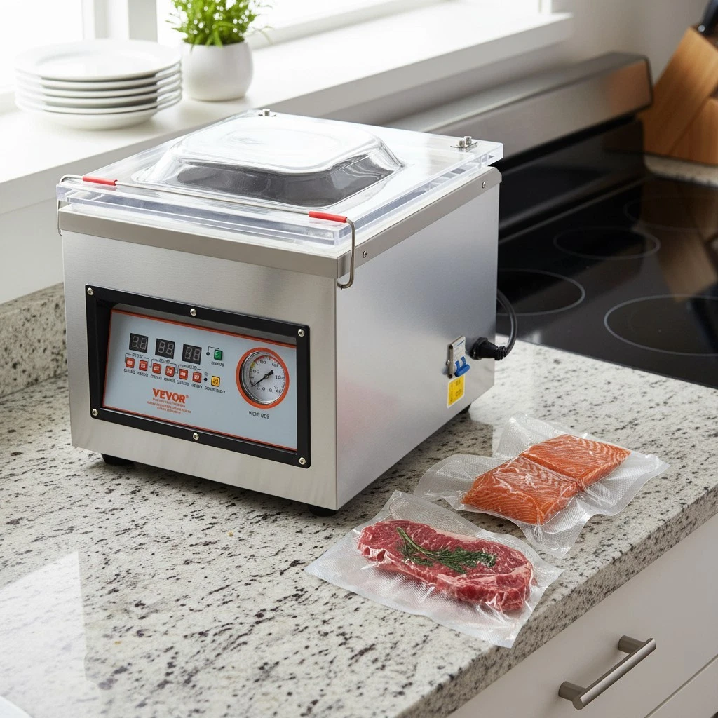 320W Chamber Vacuum Sealer - Effortless Preservation for Home & Commercial Use