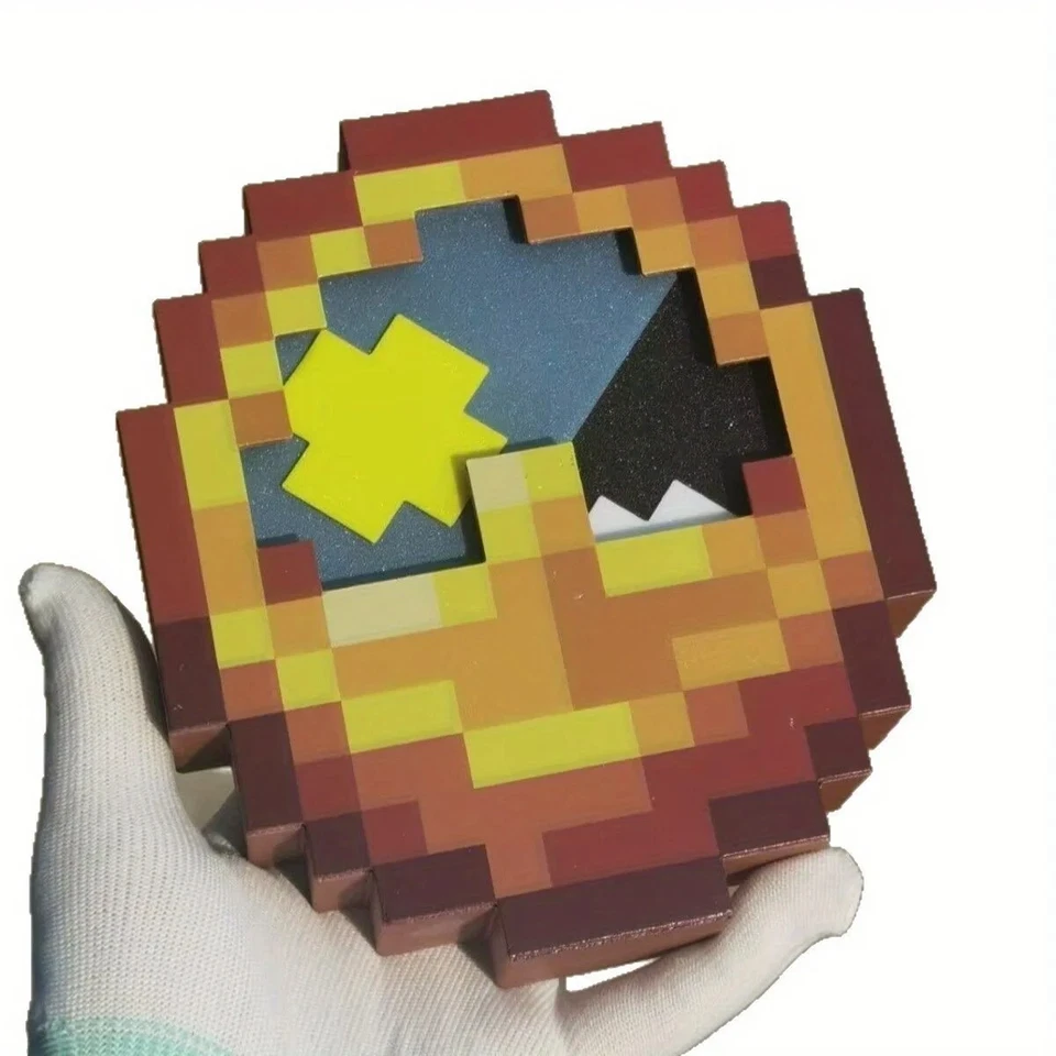 Minecraft Pixel Style 3D Printed Trend Clock 24H Desk Wall Decor Minecraft Gift - Image 4 of 4