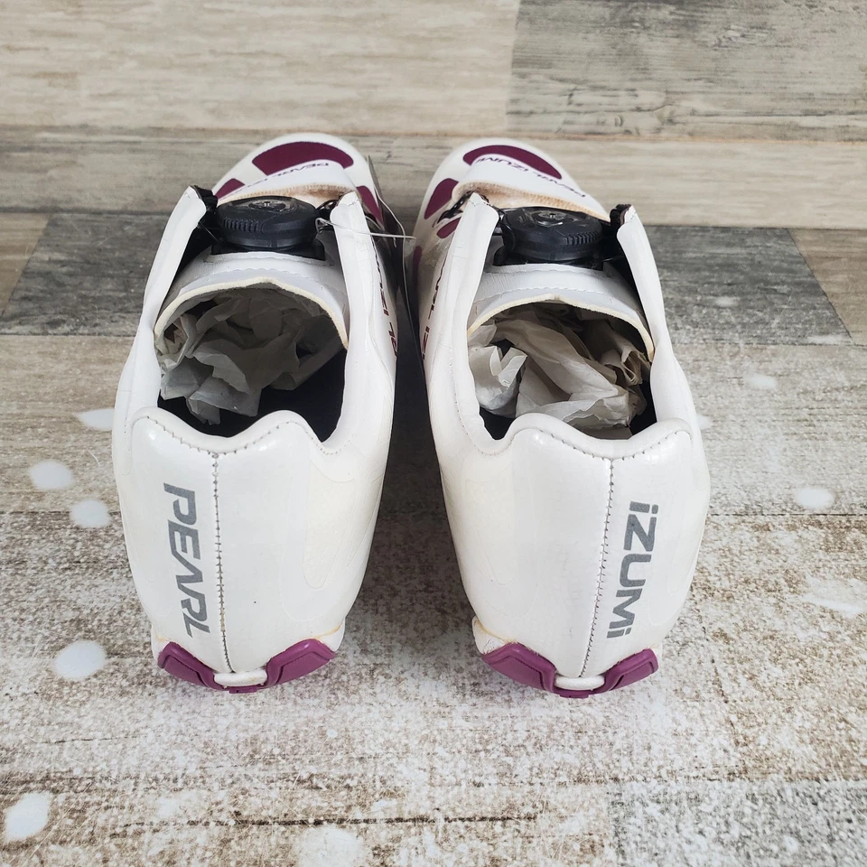 Zapatillas deportivas Pearl Izumi Race Road IV para mujer talla 5,5 blancas moradas vino Foto 3 de 4