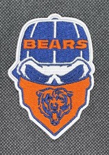 CHICAGO BEARS EMBROIDERED IRON ON PATCH 3.0 X 2.25 FREE SHIPPING