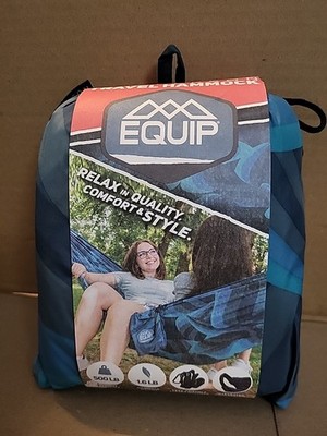 Equip Outdoors Two Person Travel Hammock W/ Portable Camping Bag Water-resistant