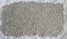 Prewound Bobbins Cardboard Sides Size L 120 White Over 400 pcs Polyester