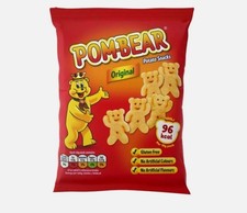 Pom Bear Original Salted Crisps Box of 36 x 15g Packets Snacks
