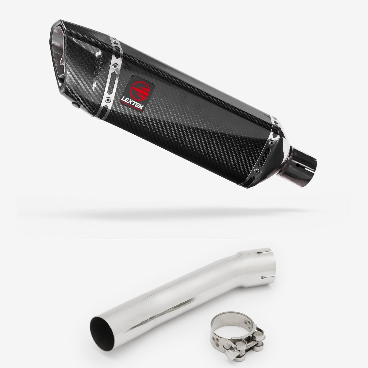Lextek Slip-on Stainless Steel 300mm Exhaust for Suzuki SV650 99-02