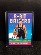 2025 Topps #8B-40 Carter Bryant Rookie 8-Bit Ballers San Antonio Spurs (RC)