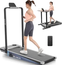 Walking Pad Treadmill Under Desk for Home Office Jogging Machine w/LED Display🎶