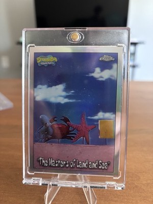 Topps Chrome SpongeBob 25th Anniversary #83 Refractor 'Masters of Land and Sea'