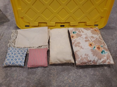 Vintage Large Dollhouse Large Doll Pillows Lot Of 5 Items