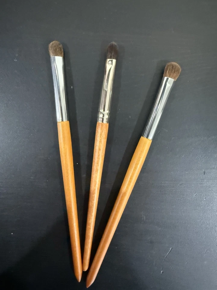 NUEVO 6 piezas Juego de brochas de maquillaje con mango de madera sombra de ojos mezcla rubor corrector Foto 4 de 4