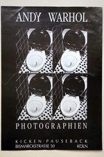 ANDY WARHOL • original Ausstellungsplakat • RARITÄT • 59 x 83,5 cm • 80er Jahre