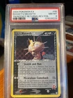 2004 Pokémon EX Team Rocket Returns 46 Rocket’s Meowth Reverse Foil PSA 8 NM-MT