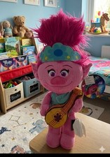 Trolls World Tour Poppy w/ Guitar Large Plush Stuffed Toy 20" Doll Dreamworks