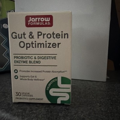 Gut & Protein Optimizer Probiotic Enzyme Blend 30 Capsules Jarrow Formulas 06/28