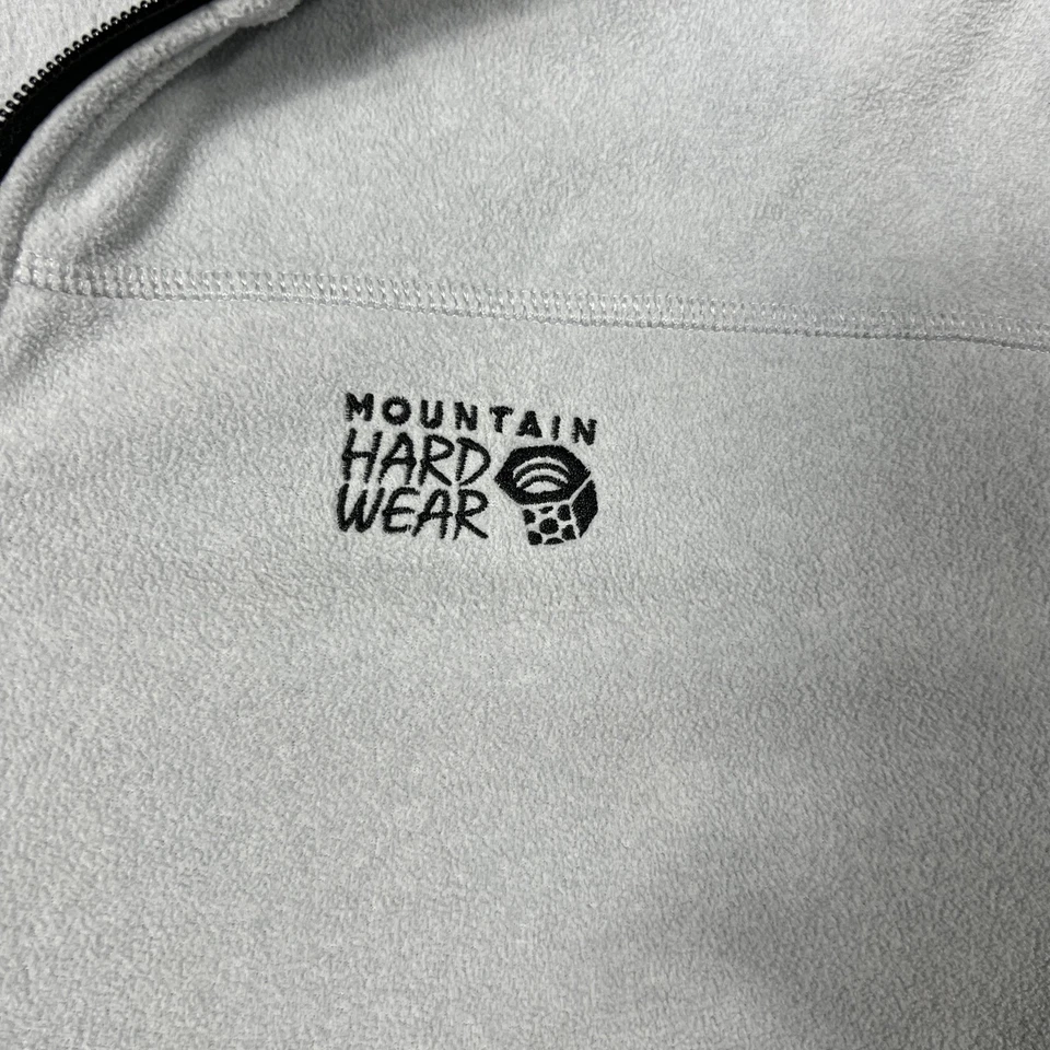 Mountain Hardwear Jacket Mens Large Gray Full Zip Fleece Outdoor Hiking Pockets - Image 3 of 4