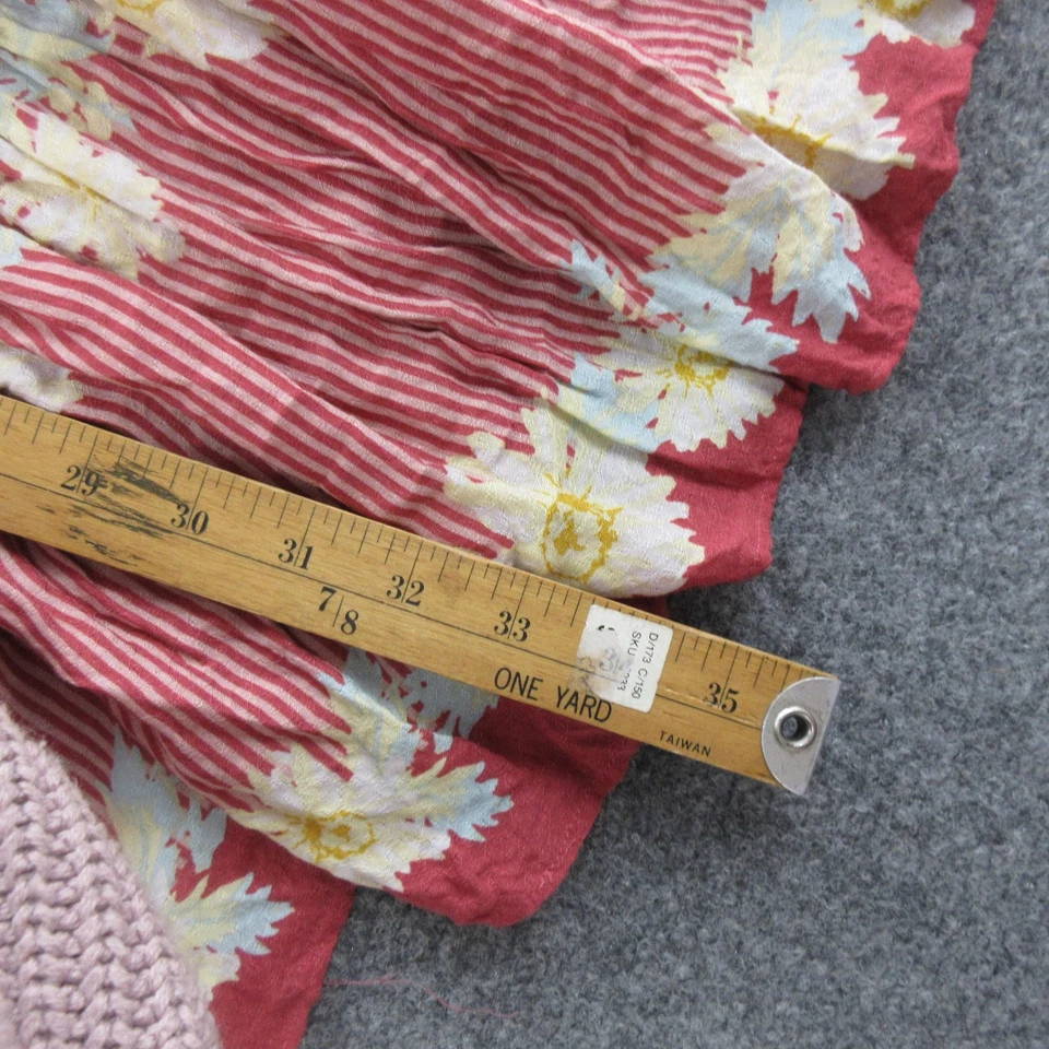 Vestido Monzón Niñas 5-6 Años Rojo Floral Volantes Dobladillo Sin Mangas Solero Boho Foto 2 de 4