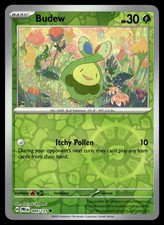 Budew 004/131 Common Prismatic Evolutions Pokemon Reverse Holo Near Mint