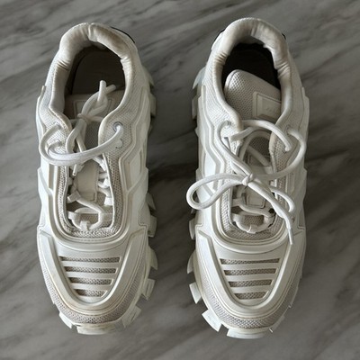 Prada Men's Cloudbust Thunder Sneakers - White - Size 42 -   Authentic