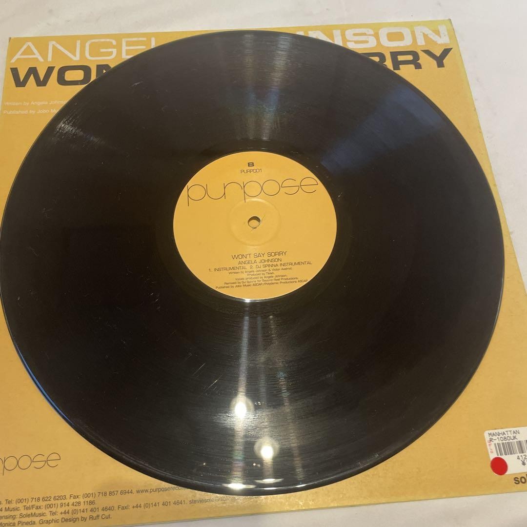 ★Angela Johnson / Won't Say Sorry 12EP★ Angela Johnson / Won'T Say Sorry 12Ep | eBay