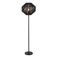 Stehlampe Stehleuchte Wohnzimmer 155 Cm Schwarz Seil Metall E27 Modern