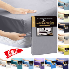 25cm Deep Plain Fitted Sheet | 100% Egyptian Cotton | 400 Thread Count all sizes