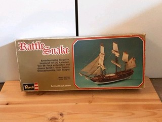 Revell Schiffsbausatz Holz Schnellbaukasten Rattle Snake H 4110 70iger Jahre
