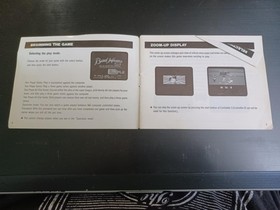 Bad News Baseball Manual NES Nintendo Entertainment System Cover Off