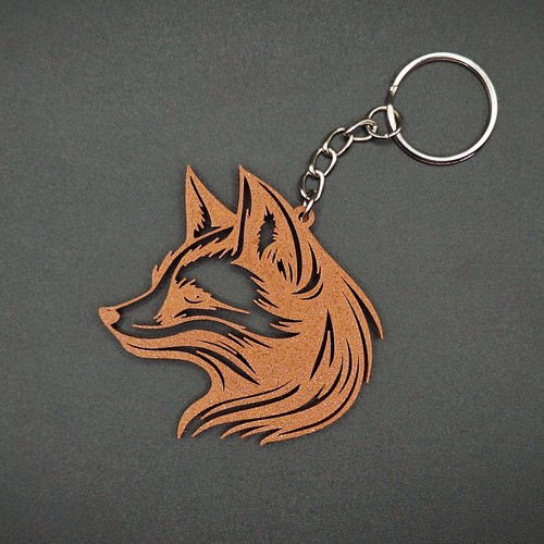 Wildlife Keychain Lot, Cute Woodland Animal Keyring, Colorful Handmade Fox Charm