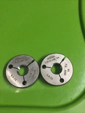 7/8 14 UNF 2A SPECIAL THREAD RING GAGES .875 GO NO GO = .8260 & .8216 (F24)