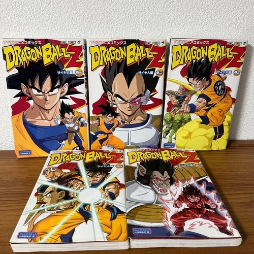 Dragon Ball Z Edición TV Anime Cómics Saiyan Saga Caja Set 1-5 Coleccionable Limitado