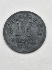 10 Pfennig 1918 &ndash; Deutsches Kaiserreich &ndash; Original M&uuml;nze