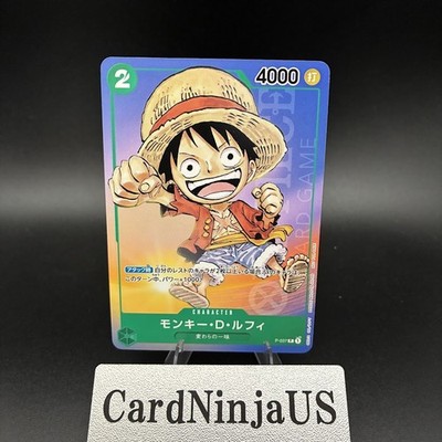 One Piece Monkey D. Luffy P-037 1st Anniversary Stamped Tournament Holo Promo NM