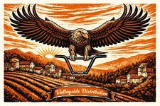 Valleyside "Sea Eagle Delivers Worldwide" / A2 / High Quality Reproduction. 