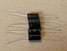 5pc Electrolytic Capacitor Axial 2000hr 105 RoHS 22uF 100V 10x20mm Supertech