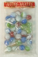 VITRO-AGATES MADE IN USA 30 MARBLES IN BAG #3