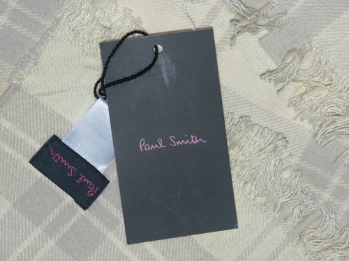 Paul Smith scarf wool / cotton blend lightweight BNWT made in Scotland rare - Picture 5 of 12