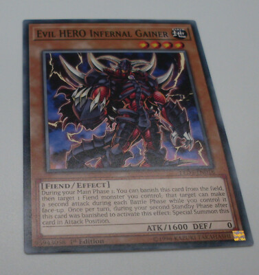 Yu-Gi-Oh Karte - Evil Hero Infernal Gainer - Fiend / Effect - Yugioh Neu