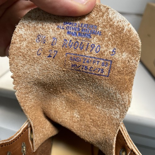 Sunco Inc,Super Tuff Industrial Men Boots, 8.5D, NOS,USA. C-27,Vibram Sole. S/T. - Picture 14 of 24