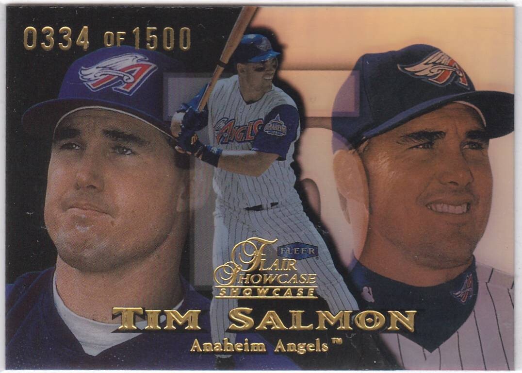 Vetrina Flair 1999 fila 1 posto 24 Tim Salmon Angels 1500 spedizione gratuita!