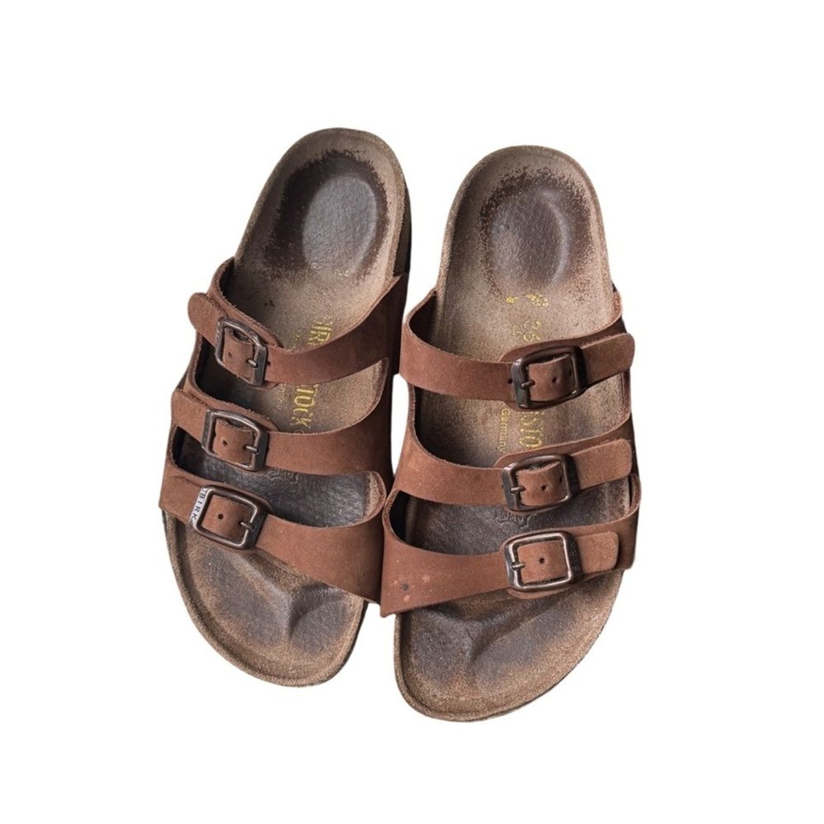 シューズ・サンダルその他 BIRKENSTOCK Women Sandals 352203BROWN Brown Birkenstock Sandals 3 Strap Women's Size 5 Brown | eBay