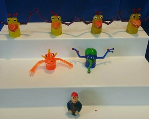 rubber monster finger puppets