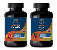 Mezcla antioxidante - MANGO AFRICANO - EXTRACTO DE SEMILLA DE UVA COMBO 2B - bulto de semilla de uva