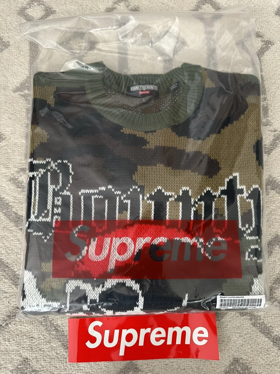 Supreme Bounty Hunter Sweater Woodland Camo Large FW23